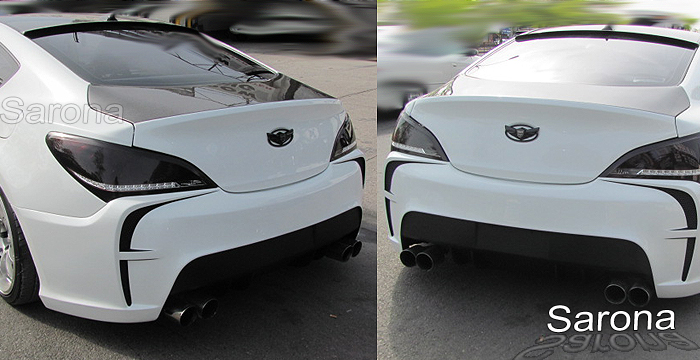 Custom Hyundai Genesis Coupe Rear Bumper  (2009 - 2016) - $690.00 (Part #HY-001-RB)